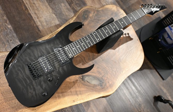 Ibanez GRG7221QA-TKS Gio Transparent Black Sunburst #632