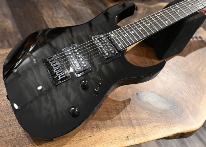 Ibanez GRG7221QA-TKS Gio Transparent Black Sunburst #632