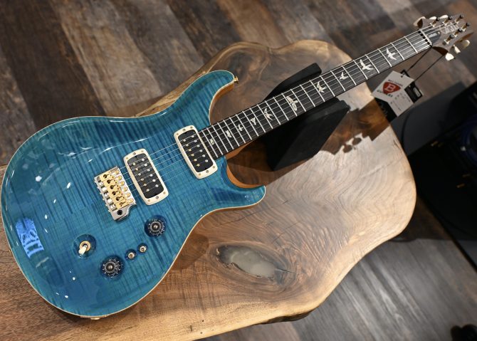 PRS Custom 24-08 10-Top Carroll Blue Electric Guitar #688