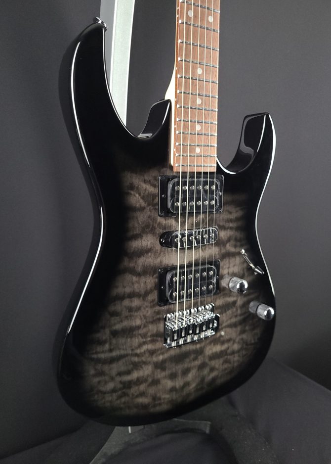 Ibanez Gio Series GRX70QA-TKS Transparent Black Sunburst #741