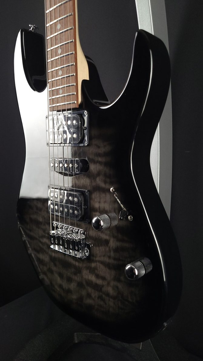 Ibanez Gio Series GRX70QA-TKS Transparent Black Sunburst #741