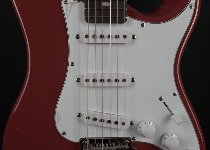 PRS SE Silver Sky Rosewood Derby Red #526