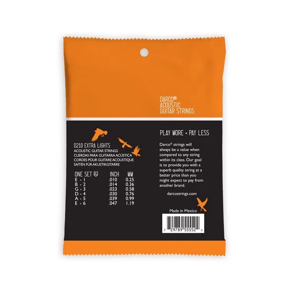 Darco D210 .010-.047 Phosphor Bronze Strings
