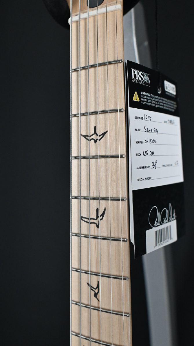 PRS Silver Sky Maple Faded Black Tee Satin #350