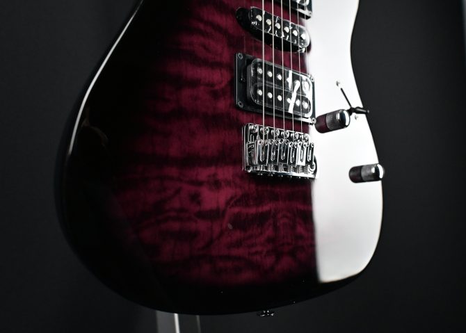 Ibanez GRX70QA-TVT Gio Series Transparent Violet Sunburst #225