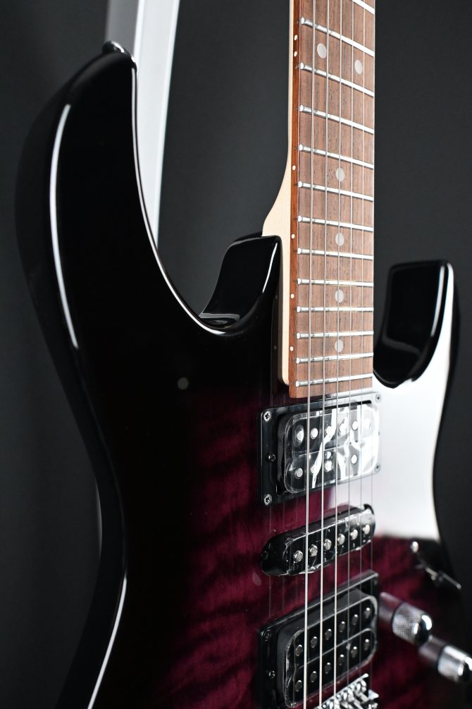 Ibanez GRX70QA-TVT Gio Series Transparent Violet Sunburst #225