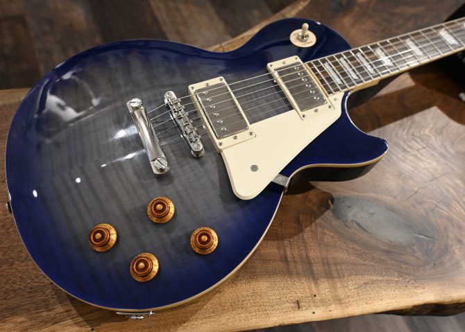 Epiphone Gibson Les Paul Standard Plus Top Pro Translucent Blue 2012
