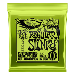Ernie Ball 2221 Regular Slinky Electric Guitar Strings (10-46)