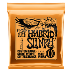 Ernie Ball 2222 Hybrid Slinky Nickel Electric Guitar Strings (9-46)