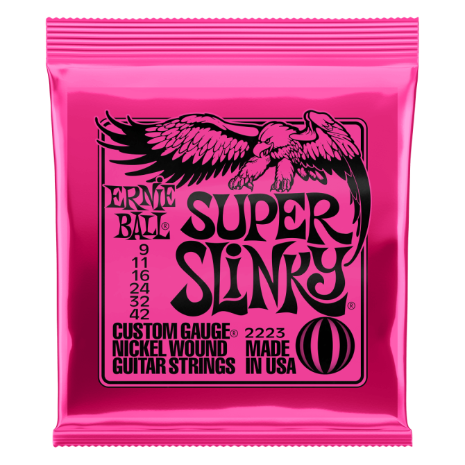 Ernie Ball 2223 Super Slinky Nickel Electric Guitar Strings (9-42)