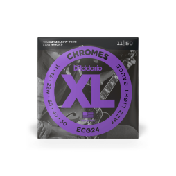 D’addario ECG24 Chromes 11-50 Jazz Light Electric Guitar Strings
