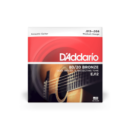 D’addario EJ12 80/20 Bronze 13-56 Medium Acoustic Guitar Strings
