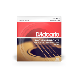 D’addario EJ17 Phosphor Bronze 13-56 Medium Acoustic Guitar Strings