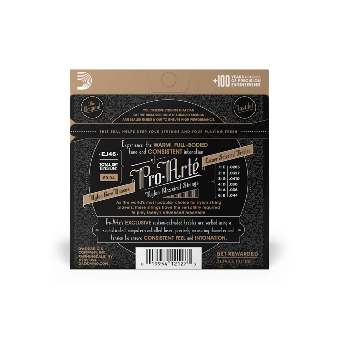 D’addario EJ46 Hard Tension Nylon Classical Guitar Strings