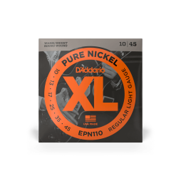D’addario EPN110 Pure Nickel 10-45 Regular Light Electric Guitar Strings