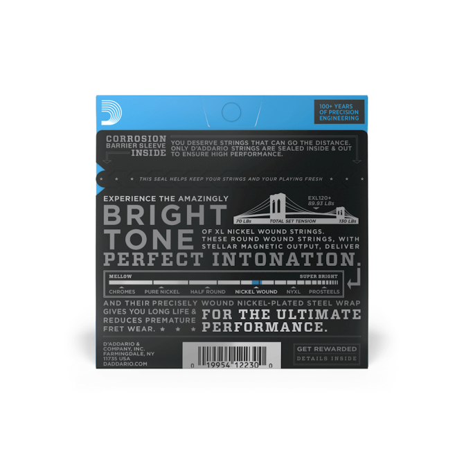 D’Addario EXL120+ 09.5-44 Super Light Plus Electric Guitar Strings