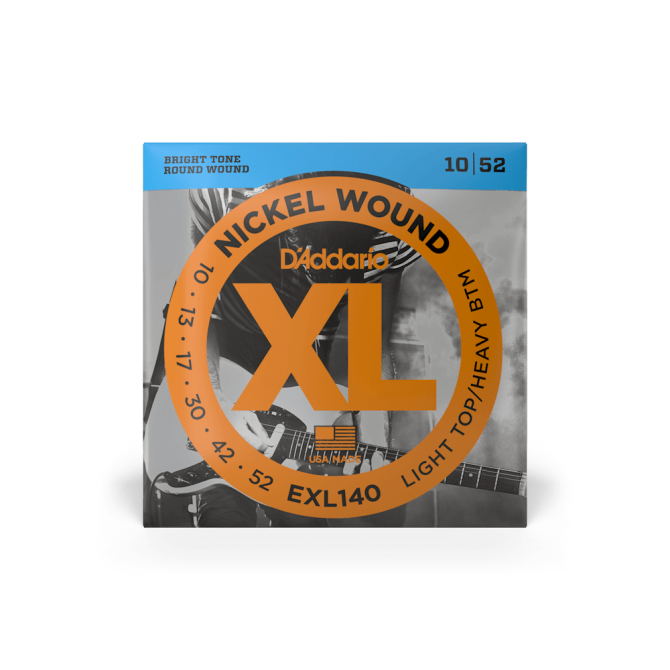 D’addario EXL140 10-52 Light Top/Heavy Bottom Electric Guitar Strings