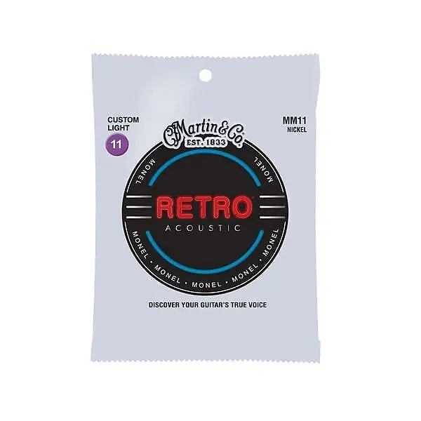 Martin MM11 Retro Acoustic Custom Light Strings
