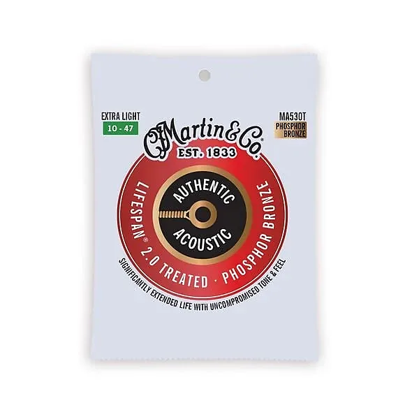 Martin MA530T Treated Phosphor Bronze Extra Light Strings