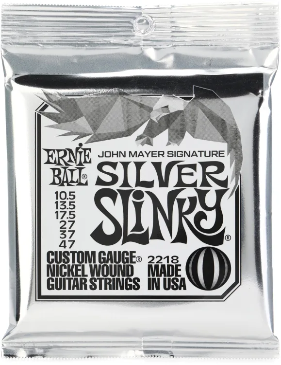 Ernie Ball 2218 Silver Slinky Electric Guitar Strings 10.5 - 47