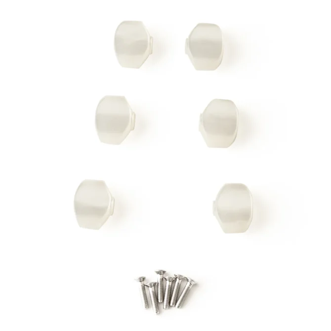 PRS Tuner Buttons for Low Mass Tuners, Set of Six Pearloid
