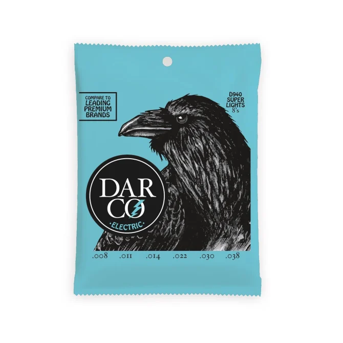 Darco D940 Nickel Electric Guitar Strings - Super Light (.08 - .38)
