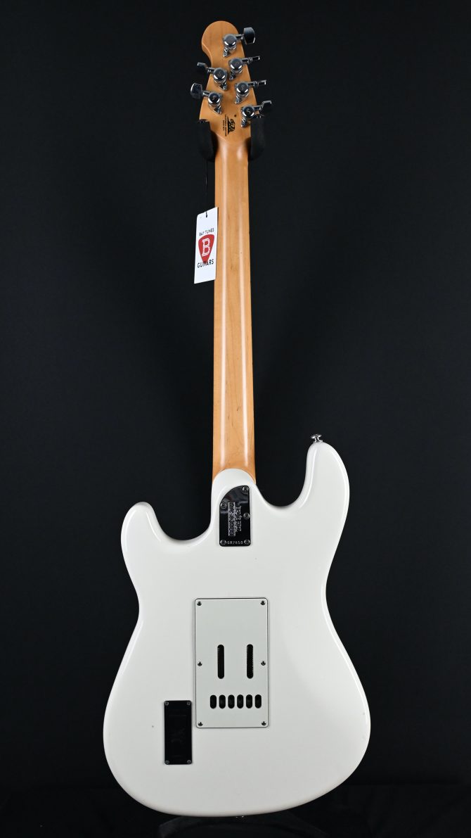 Ernie Ball Music Man Cutlass HSS Ivory White 2017 w/ Rewind Electric Creme Brulee'