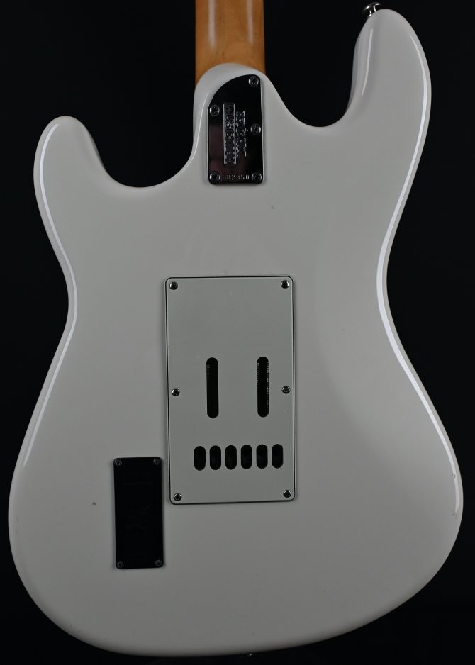 Ernie Ball Music Man Cutlass HSS Ivory White 2017 w/ Rewind Electric Creme Brulee'