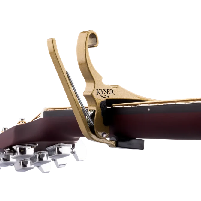 Kyser Acoustic Guitar Capo Gold