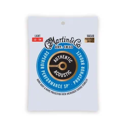 Martin MA540 Authentic Acoustic SP Phosphor Bronze Acoustic Guitar Strings - Light (.12 - .54)