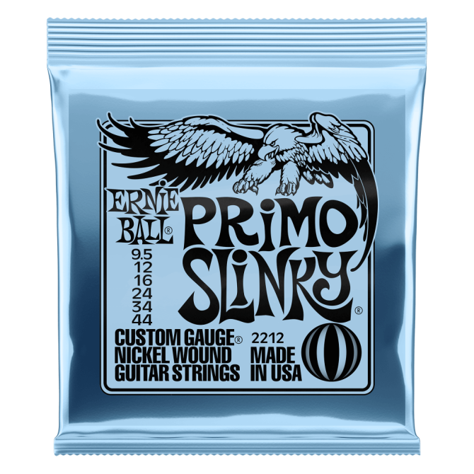 Ernie Ball P02212 Primo Slinky Nickel Wound Electric Guitar Strings (9.5-44)