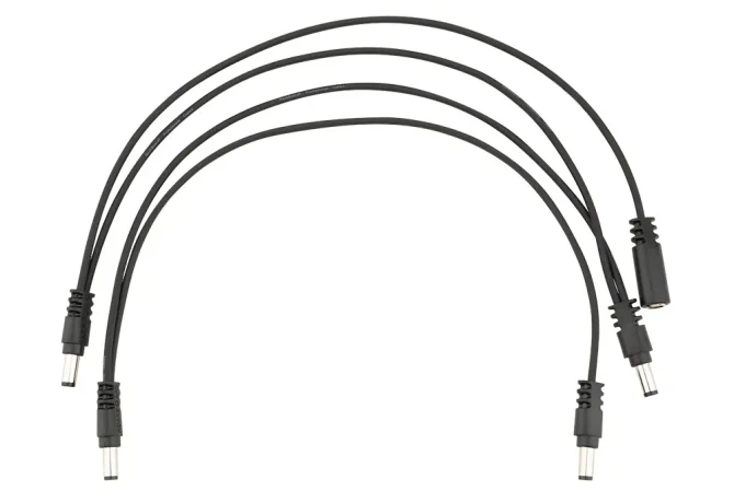 Rockboard Flat Daisy Chain Cable, Straight - 4 Outputs
