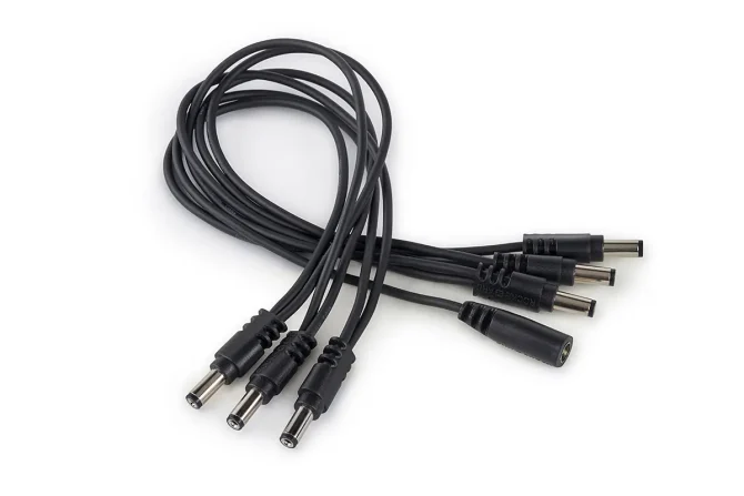 Rockboard Flat Daisy Chain Cable, Straight - 6 Outputs