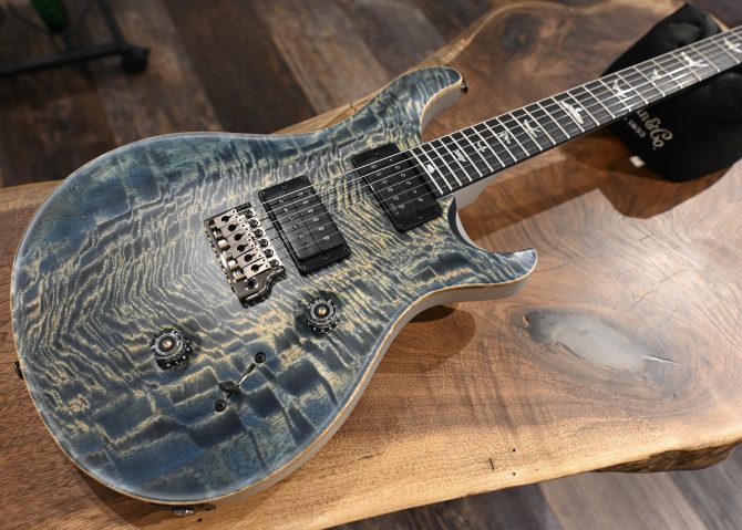 PRS 40th Anniversary Custom 24 Satin Limited Edition Faded Whale Blue w/ Silver Back #605