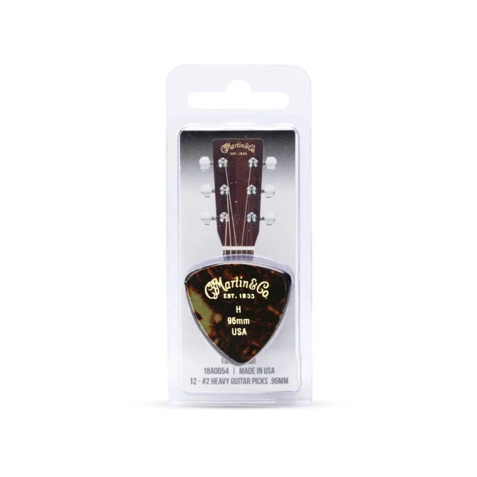Martin #2 Pick Pack Triangle Heavy - .96mm 12 Pack