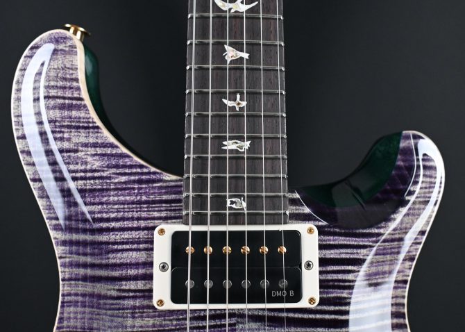 PRS Custom 24 10-Top Aurora Borealis w/ Green Back #504