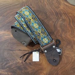 PRS Deluxe Retro Jacquard Guitar Strap, 2" Teal