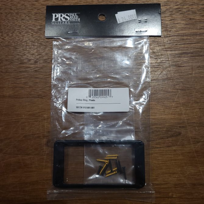 PRS Humbucker Pickup Rings, Set of 2, Black Tremolo