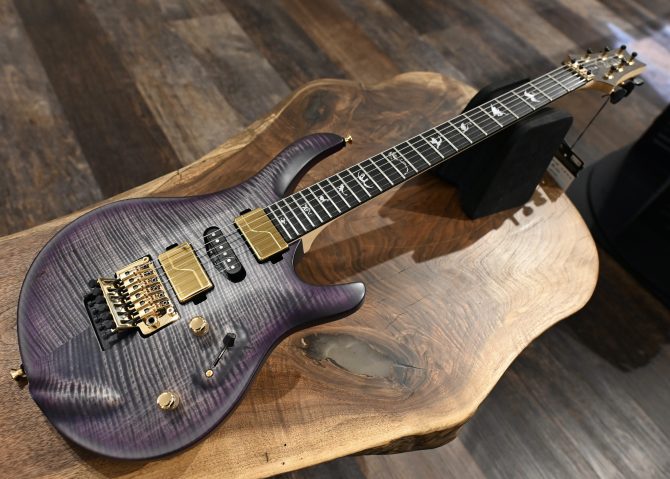 PRS Chleo Limited Edition Herman Li Signature Charcoal Purple Wraparound Burst #763