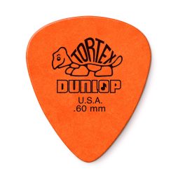 Dunlop 418P.60 Tortex Standard .60mm Orange Picks - 12-Pack