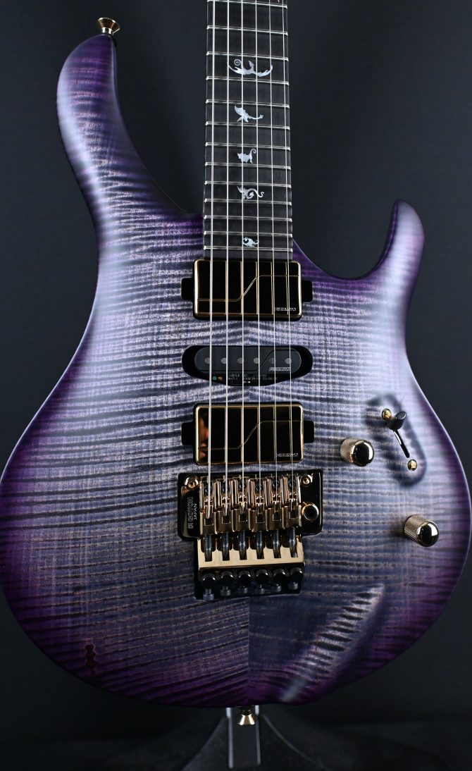 PRS Chleo Limited Edition Herman Li Signature Charcoal Purple Wraparound Burst #763