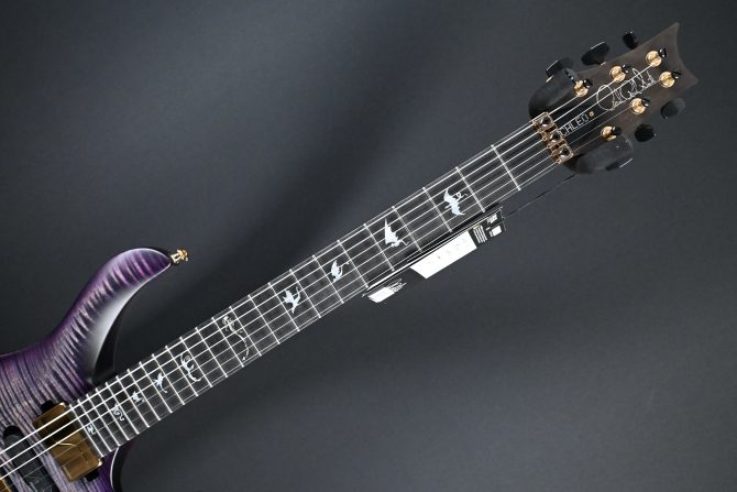 PRS Chleo Limited Edition Herman Li Signature Charcoal Purple Wraparound Burst #763
