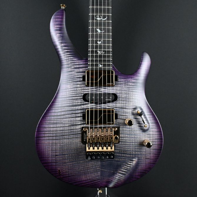PRS Chleo Limited Edition Herman Li Signature Charcoal Purple Wraparound Burst #763