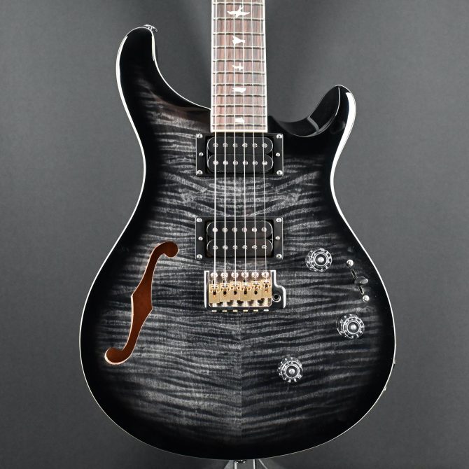 PRS SE Custom 24 Semi-Hollow Piezo Charcoal Burst #220