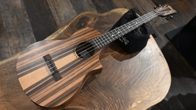 Kala Amara Tri-Top Baritone Ukulele w/ Cutaway & EQ #504