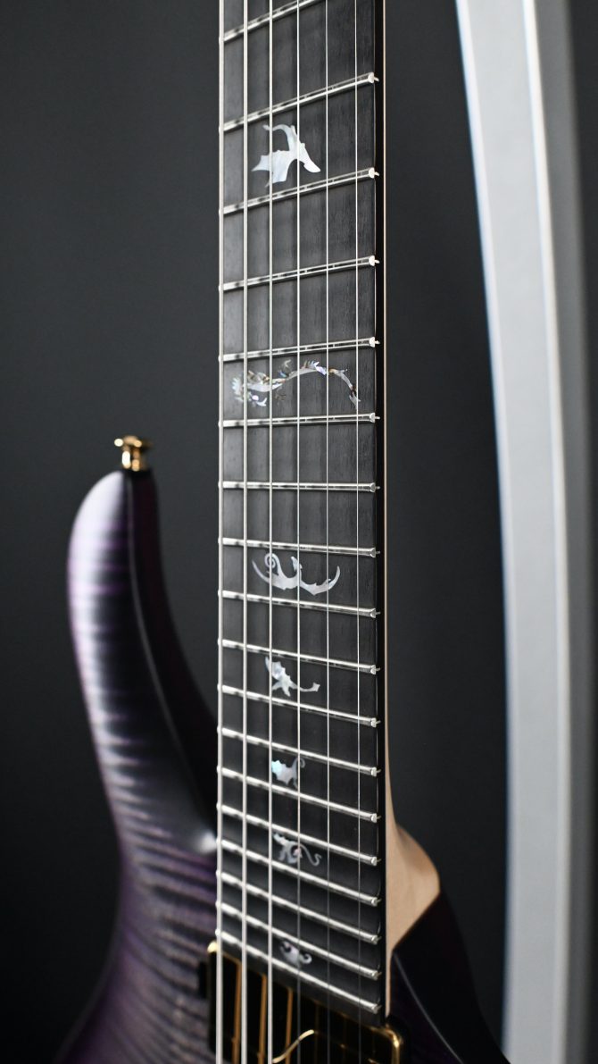 PRS Chleo Limited Edition Herman Li Signature Charcoal Purple Wraparound Burst #763