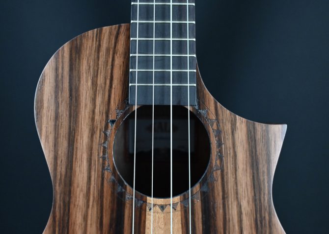 Kala Amara Tri-Top Baritone Ukulele w/ Cutaway & EQ #504