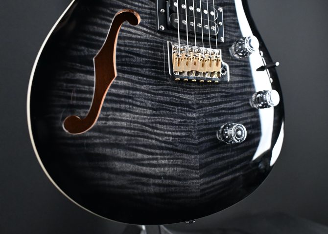 PRS SE Custom 24 Semi-Hollow Piezo Charcoal Burst #220