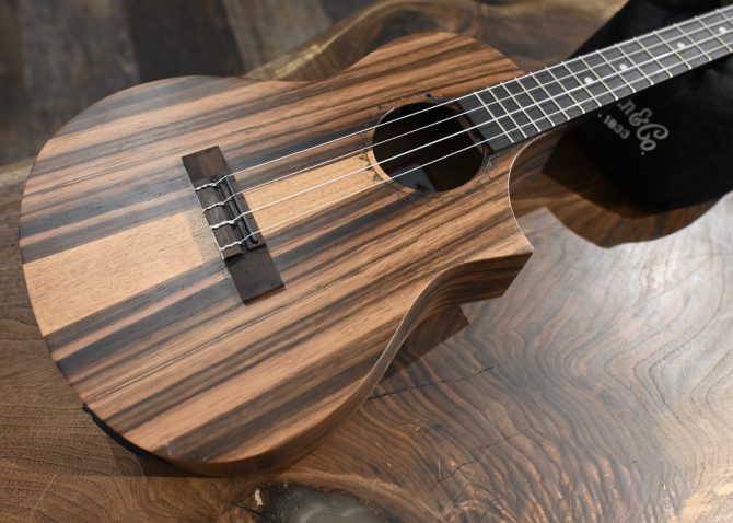 Kala Amara Tri-Top Baritone Ukulele w/ Cutaway & EQ #504