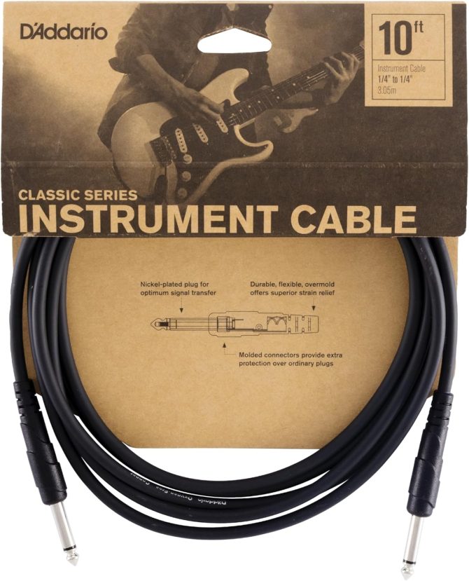 D'Addario Planet Waves Classic Series Instrument Cable 10'
